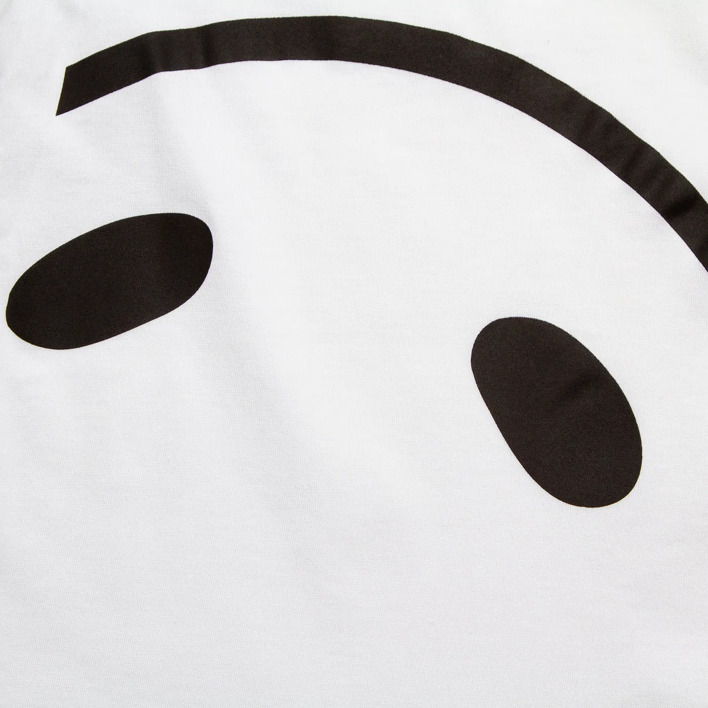 Side Smiley Back - Oversized Tshirt - White