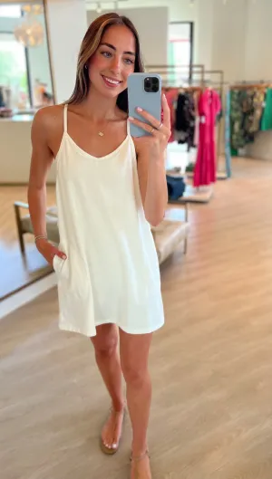 Su048 Sundays White Romper Dress