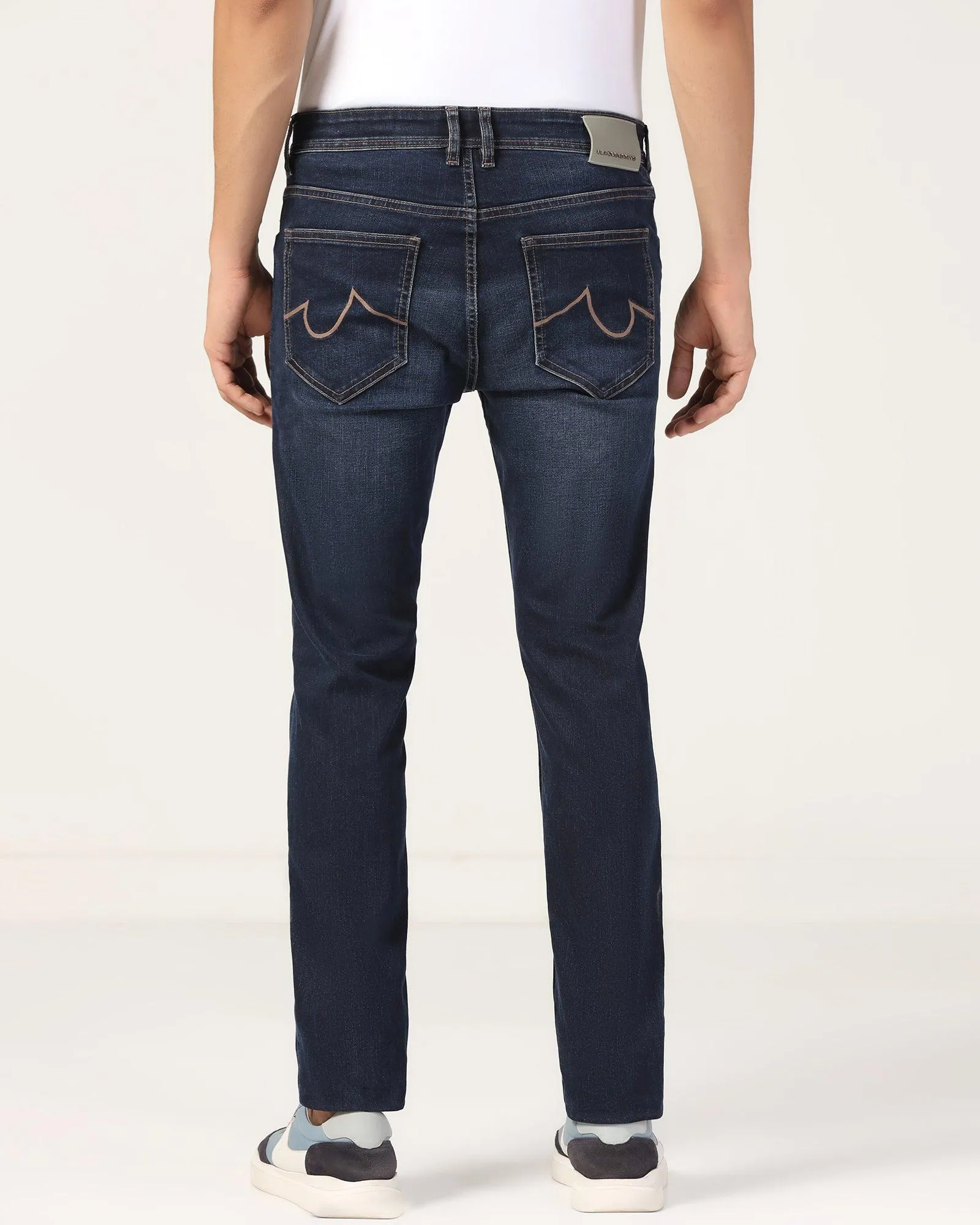 Super Clean Slim Yonk Fit Indigo Blue Jeans - Ren