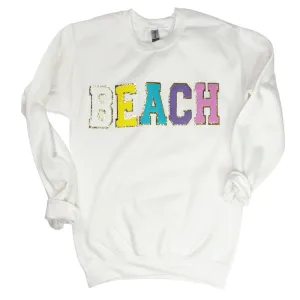 SW-6723 Beach-White Sweatshirt