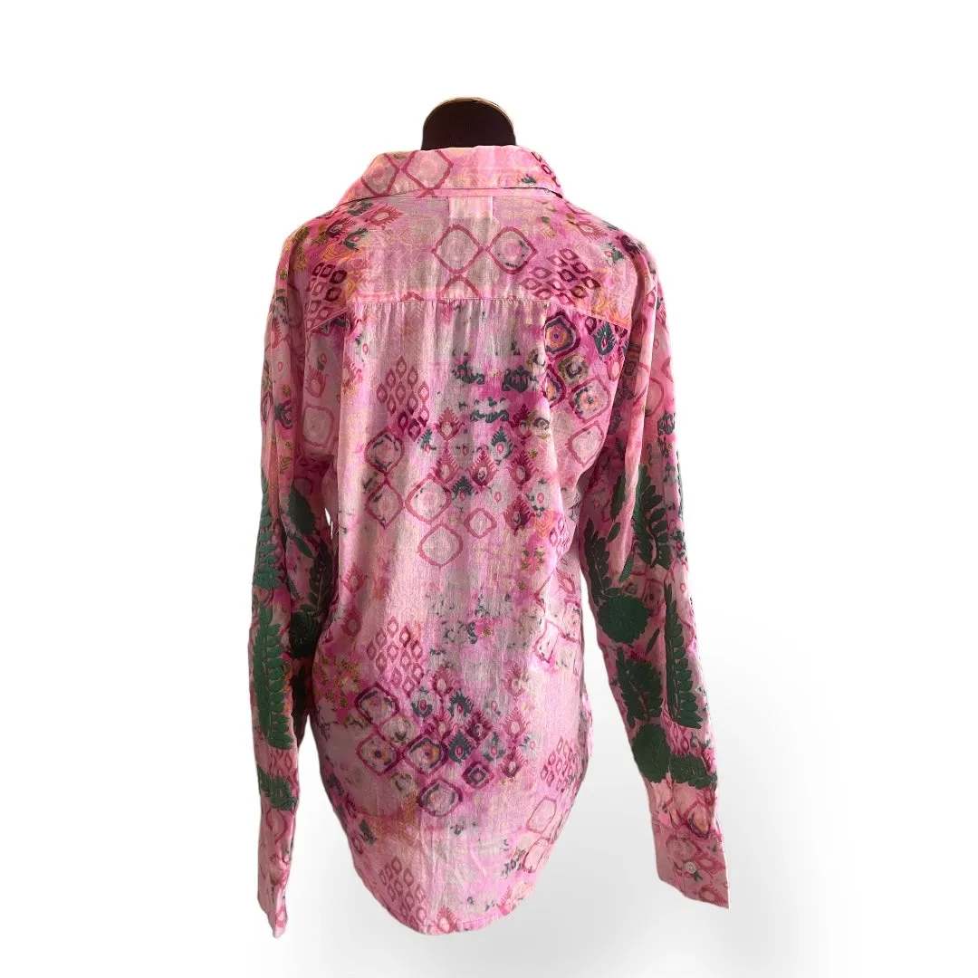 The Nu Vintage Hippie Shirt (Pink/Green)