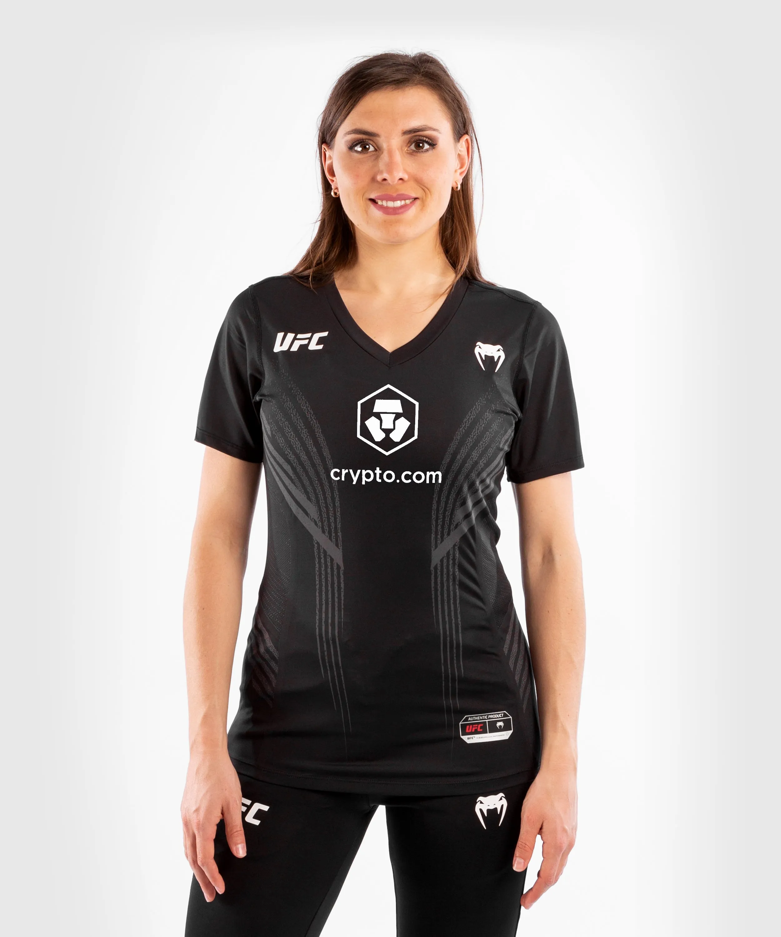 UFC Venum Authentic Fight Night Women's Walkout Jersey - Black