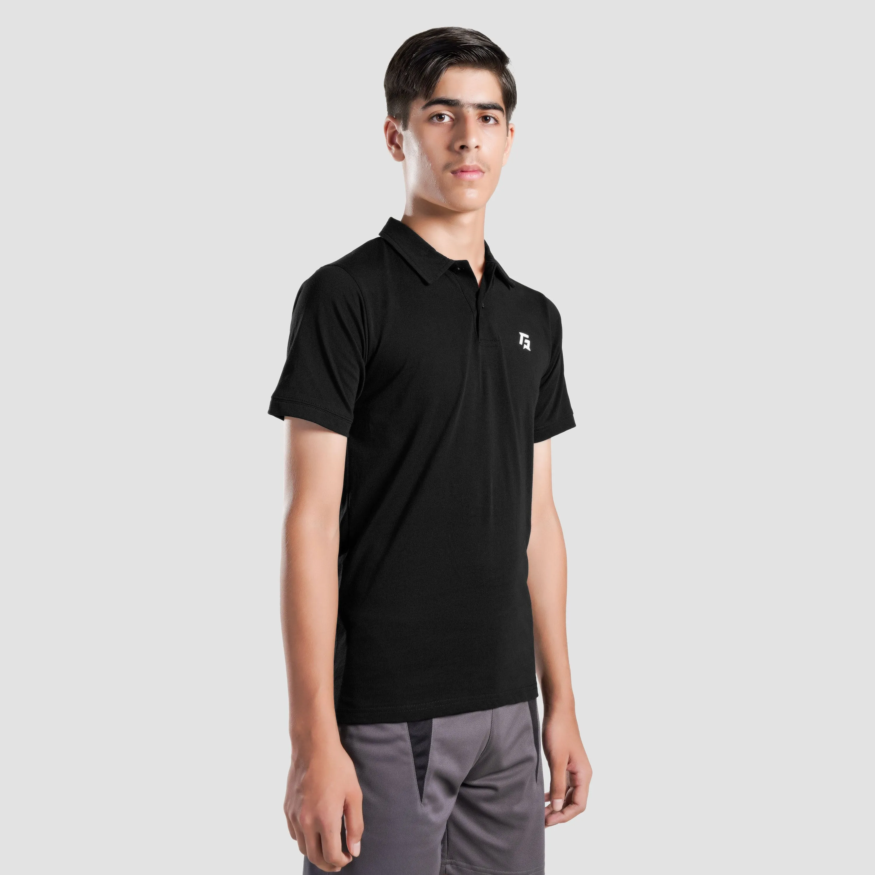 Youth GA Polo (Black)